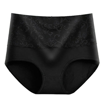 Rbaofujie Womens Underwear Cotton Panties for Women Underpants Briefs Hipster Lace Bikini Black 4XL Womens Briefs
