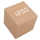 thumbnail image 5 of Reloj despertador digital LED de madera Jadeshay multifuncional Blanco, 5 of 8