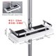 thumbnail image 2 of Estante de ducha para barra de ducha sin taladrar, estante de baño, organizador de ducha con bucle para cabezal de ducha y gancho para barra de ducha de 21 mm-25 mm – Juego de 2, 2 of 5