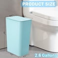 thumbnail image 2 of Bote de basura SHPMXUPW de 10 l/2.6 galones con tapa para baño, color rosa, 2 of 6