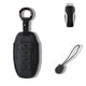 thumbnail image 2 of Funda de control remoto de coche, protector de llave inteligente de gamuza, funda de control remoto para sello de delfín Negro, 2 of 7