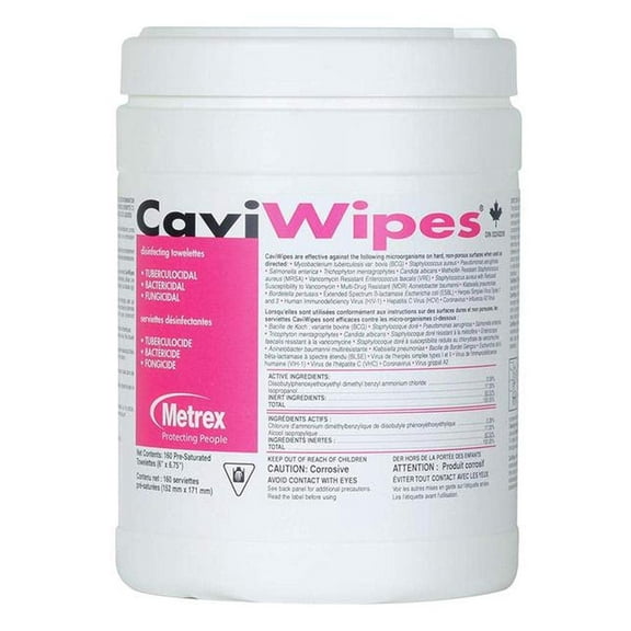 CaviWipes - Cavicide Germacidal Cleaner Wipes 160 ct