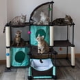 thumbnail image 4 of Kitty City Garra de acero Mega Kit muebles para gato, condominio para gato Duplex con juguete, Mega, 4 of 6