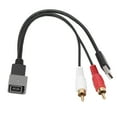 thumbnail image 4 of USBRCA Adapter Cable,23cm/9.06in 8Pin Car Audio USBRCA Plug Adapter US Bto RCA Jack Splitter Highly Versatile, 4 of 5