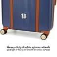 thumbnail image 4 of Badgley Mischka 3-Piece Expandable Spinner Luggage Set, Navy, 4 of 10