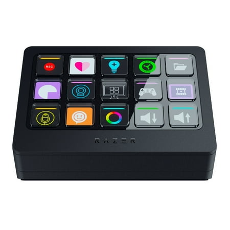 Razer Stream Controller X - All-in-One Keypad for Streaming and Content Creation, 15 Buttons, Black