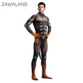 thumbnail image 5 of Traje de gato con estampado 3D de leopardo de Zawaland, disfraz de lobo para fiesta de Halloween, mono Zentai unisex con cola, traje de bondage, 5 of 5