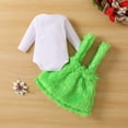thumbnail image 4 of Popvcly Baby Girls Boys Christmas Clothes Fluffy Elf Jumpsuit Green Thief Romper Baby Toddler Who Stole The Christmas Outfits 3-18M, 4 of 11