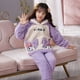 thumbnail image 2 of Pijamas de invierno para niños de Anime Sanrio Hello Kitty Cinnamoroll Kuromi, bonitos pijamas de terciopelo coral de My Melody, cálidos y gruesos, regalo para niñas, 2 of 5