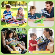 Richgv Kids Learning Tablet Trilingual Learning Pad, Educational Montessori Toy Interactive Musical Toys for 1 Year Boys Girls