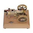 thumbnail image 3 of Hit & Miss Engine Model Kits That Works, 1.6cc Horizontal single cylinder Evaporative Water-Cooled 4-Stroke Gasoline Engine with Wood Base for Desktop Mechanical Demonstration & STEM Education, 3 of 5