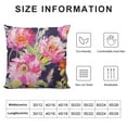 thumbnail image 6 of Nawypu  Cushion Cases Pink Peony Flower with Green Leaves Watercolor Set of 2,Decorative Throw Pillow Covers Soft Modern Double-Sided Designs 2pcs 18x18in, 6 of 6