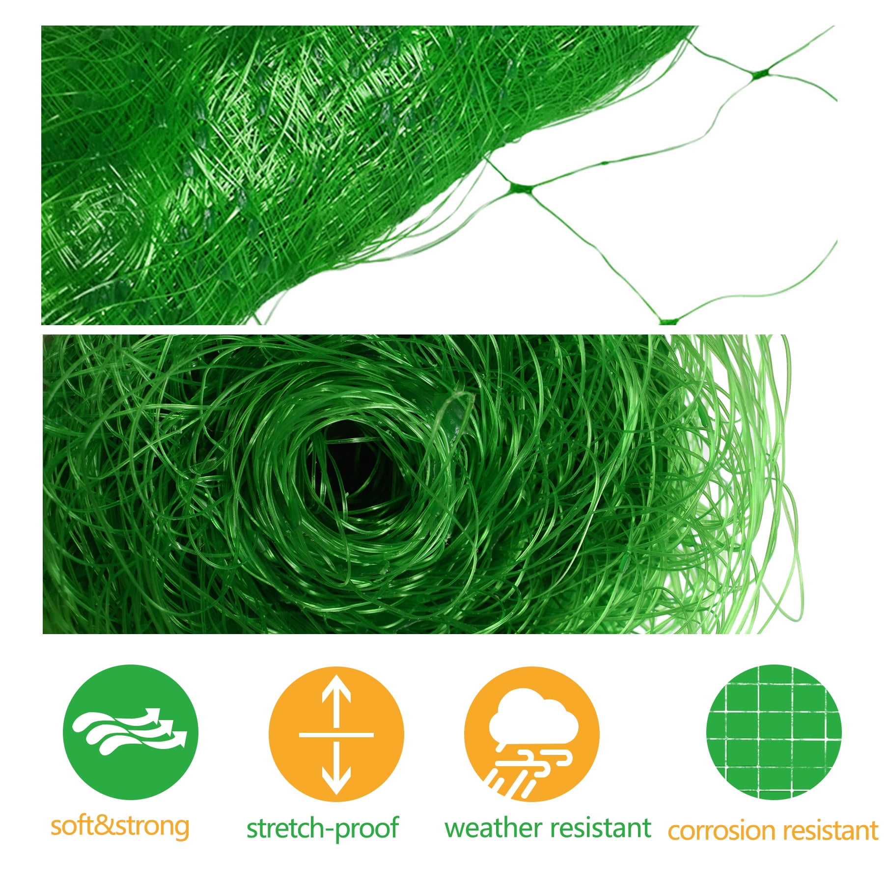 netuera 100 FT Green Plastic Trellis Netting For Climbing Plants