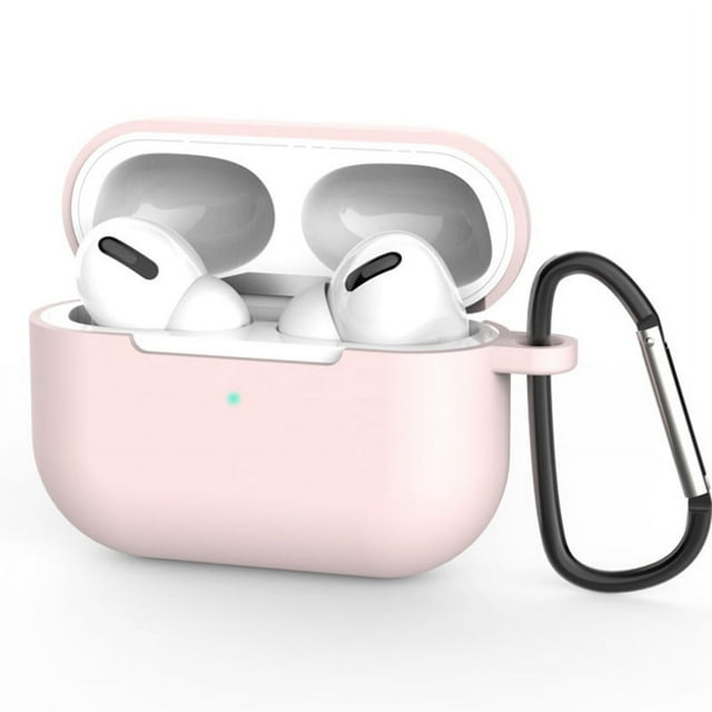 Silicone Case For Airpods Pro Case For Airpods Wireless Bluetooth headsets Charger Case for AirPods pro pink hook
