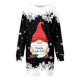 thumbnail image 3 of Vestidos Elegantes Para Mujer Vestido Cómodo Con Estampado de Feliz Navidad Para Mujer Sudadera Con Capucha de Manga Larga Vestidos Midi de Manga Larga Con Bolsillos, 3 of 3