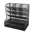 thumbnail image 2 of Desktop Stationary Organizer, Mesh Desktop Pen Holder 9 Compartments Smoothing Edges  For School, 2 of 8