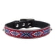 thumbnail image 5 of Collar de perro de cuero PU con patrón de estilo nacional para productos para pasear perros grandes (2*40 cm), 5 of 8