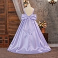 thumbnail image 4 of FYDUU Flower Girl Dress Girls Formal Wedding Pageant Gown with Back Bowknot Sleeveless Dresses A-Line Birthday Party Dress 8 Years, 4 of 8