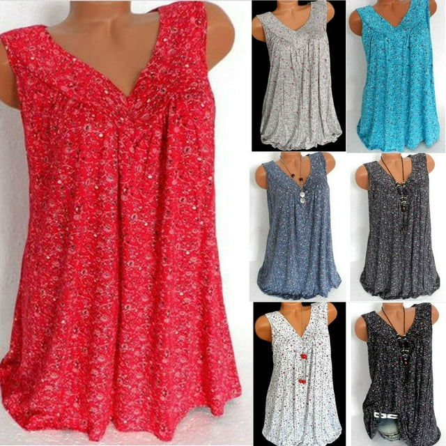 MesaSe Womens Summer Loose Sleeveless Vest T Shirt Blouse Boho Lace Tops Plus Size