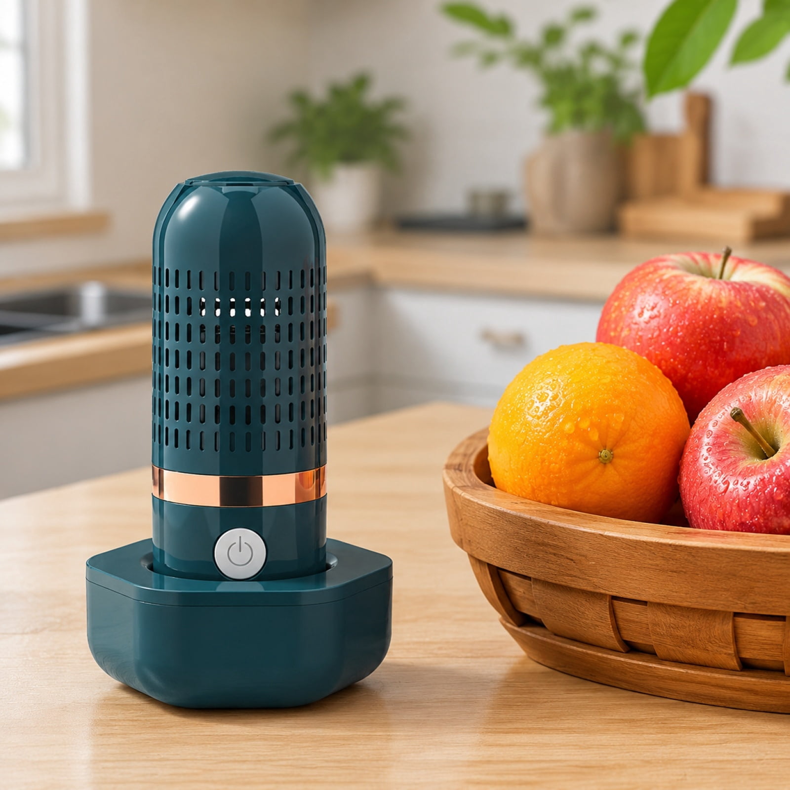 PUREPOD Produce Cleaner,Portable Fruit and Vegetable Washing Machine, Wireless Rechargeable Food Washer for Fruits, Veggies, Meat, Rice & Utensils, Waterproof, Automatic Cleaning for Kitchen