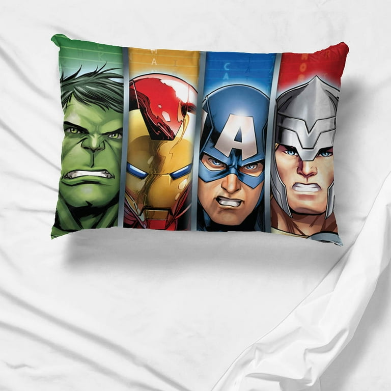 Marvel Avengers Assemble Standard Pillowcase Double Sided 1 Pack 100 Microfiber Multi Color