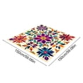 thumbnail image 3 of Eolstice Sun Shade Sail, Bohemian Floral Print Polyester Canopy, UV Block Patio Shade, Outdoor Garden Sun Shelter, Waterproof Sun Shade Canopy, Easy Setup, 3 of 6
