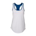thumbnail image 2 of Next Level Apparel womens 1534 Medium White/Royal, 2 of 3