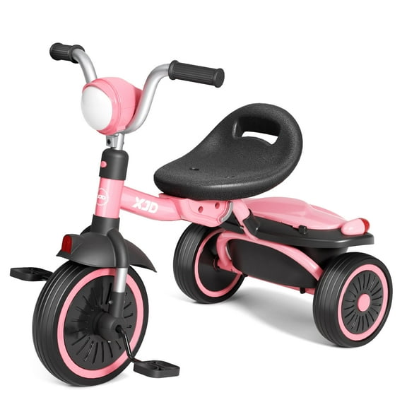 XJD 5-in-1 Toddler Bike for 1-4 Years Old Boys Girls Tricycles for Toddlers Kids Trikes for Balance Training Baby Bike Infant Trike