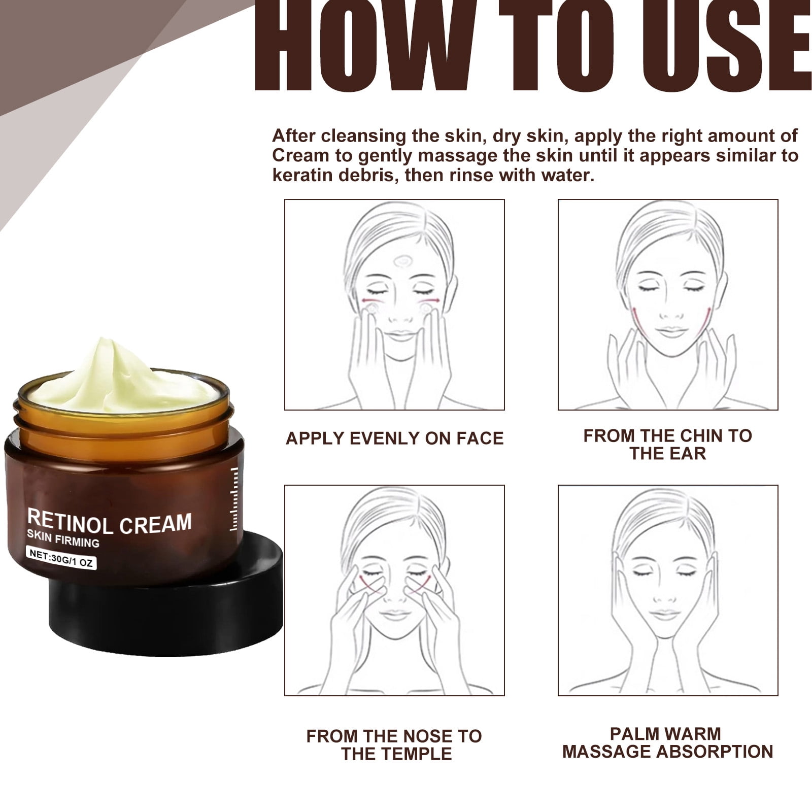 Alvantor Retinol Face Cream for Women, 1oz - Anti-Aging Facial Skin Care Moisturizer