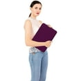 thumbnail image 5 of Mosiso 13.3 inch Laptop Sleeve for MacBook Pro 14 inch M4 M3 M2 M1 Lenovo Dell HP Asus Acer, Protective Neoprene Notebook Bag with Small Case, Magenta Purple, 5 of 5