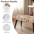 thumbnail image 6 of Jiueut Robin Bird Peony Flower Print Dining Room Bench Covers, Stretchable Long Bench Seat Slipcover Anti Dust Rectangle Chair Protection for Living Room Bedroom Kitchen, 6 of 7