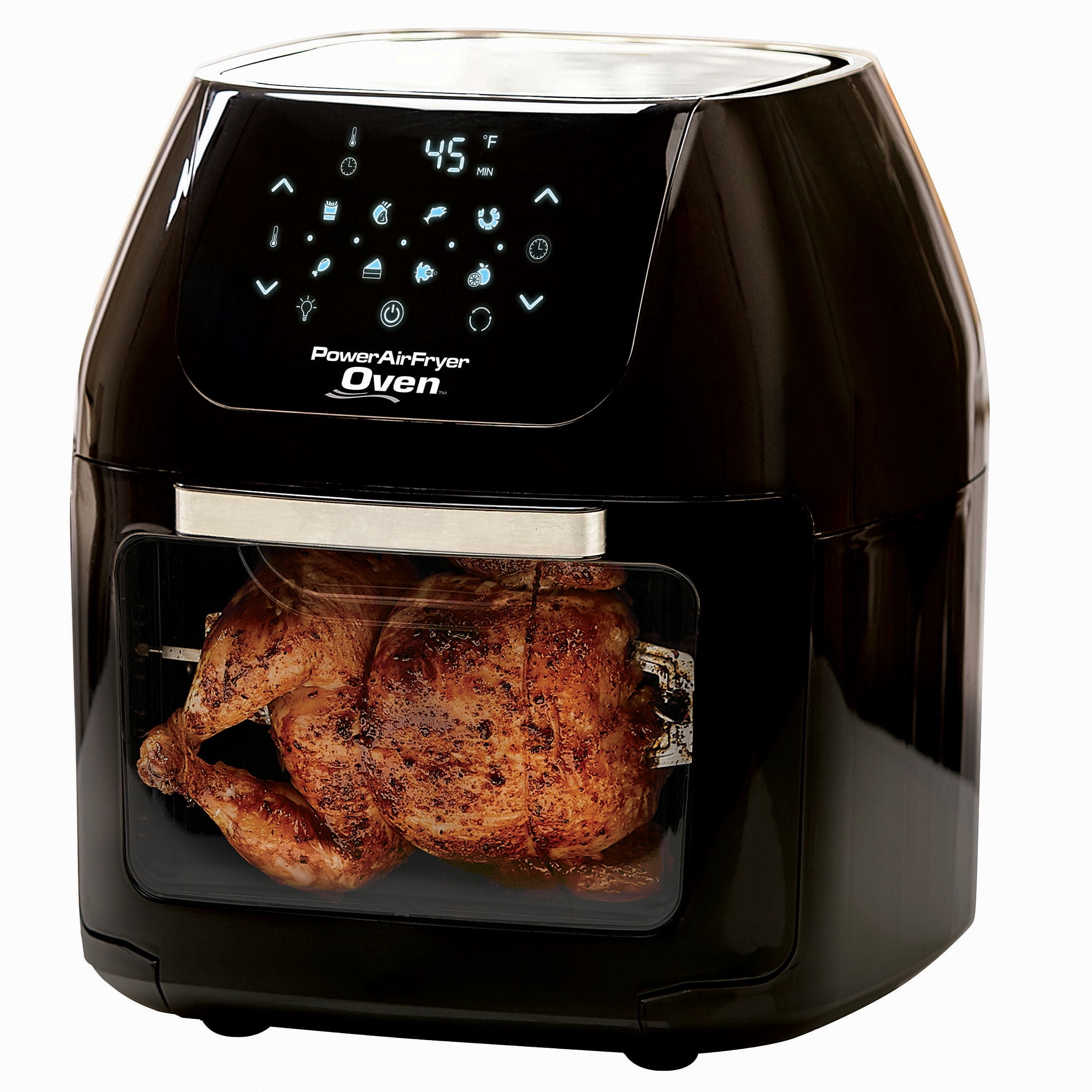 6 QT Power Air Fryer Oven Plus- 7 in 1 Cooking Features with Professional Dehydrator and Rotisserie 1700 Watts