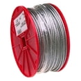 thumbnail image 2 of Campbell-7000927 Galvanized Steel Wire Rope on Reel, 7x19 Strand Core, 5/16" Bare OD, 200' Length, 1960 lbs Breaking Strength, 2 of 3
