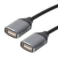thumbnail image 3 of Cable De Extensión Cable USB Y Splitter Adaptador USB 1 macho a 2 hembra Cable de extensión (1pc), 3 of 6