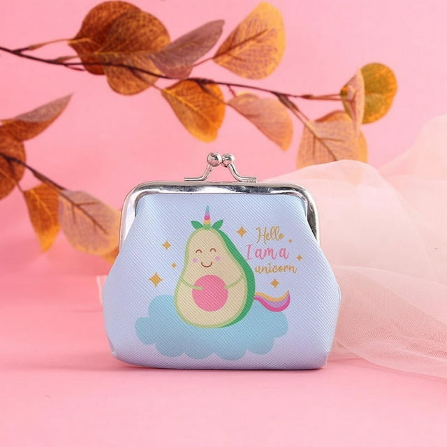 YUANOU Sac à Langer Mignon pour Femmes, Sac à Pièces Imprimé Avocat(C)