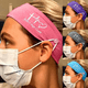 thumbnail image 5 of Diademas para mujer con botones para mascarilla facial, diadema protectora de oídos para enfermeras, bandas elásticas antideslizantes para el cabello, entrenamiento, 5 of 5