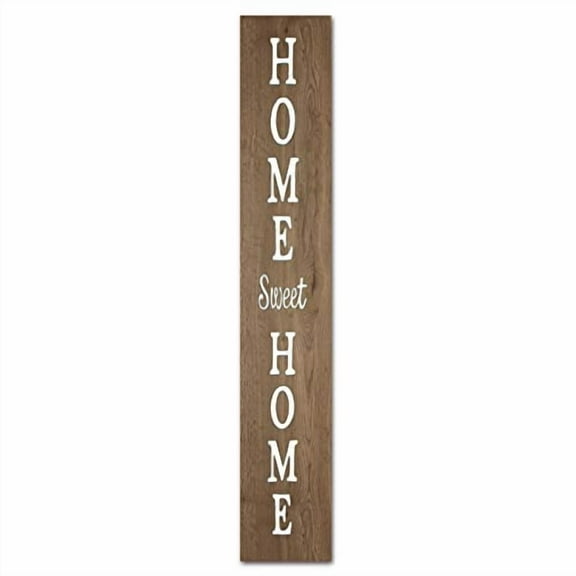 Rustic Primitive Vertical Home Sweet Home Sign,Indoor Outdoor Home Sweet Home Sign Vertical Rustic Reclaimed Wood Farm House Style For Door Home Decor Kitchen Living Room Wood Sign 4x16 Inch
