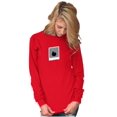 thumbnail image 3 of Funny Selfie Photobomb Retro Picture Plus Size Long Sleeve Graphic Tee Shirt Brisco Brands 2X, 3 of 5