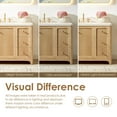 thumbnail image 3 of Altair-18 48"Single Bathroom Vanity in Brushed Oak,Grain White Engineered Stone Countertop, 3 of 19
