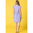 thumbnail image 6 of Lilac Flutter Sleeve Midi Dress_Plus, 6 of 7