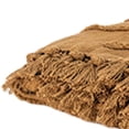 thumbnail image 4 of HomeRoots 518834 Camel Woven 100 Percent Textured Cotton Throw Blanket, 4 of 5