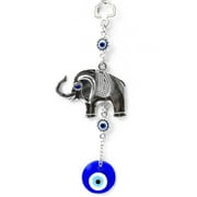 Blue Evil Eye with Lucky Elephant Home Office Decor Hanging Ornament for Protection