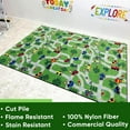 thumbnail image 2 of KidCarpet.com On The Go Kid's Road Rug, 4' x 6' Rectangle, Multicolored Fun Kid's Road Rug | Rug for Nursery, Bedroom, Daycare Children Area Rug | Carpet for Kids Bedroom and Playroom, 2 of 4