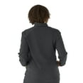 thumbnail image 3 of ave. Solano Women's Four Pocket Athletic Scrub Jacket in Charcoal, XL, 3 of 6