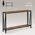 thumbnail image 2 of 2-Tier Narrow Console Table Saving Space , for Entryway, Hallway and Living Room, 2 of 7