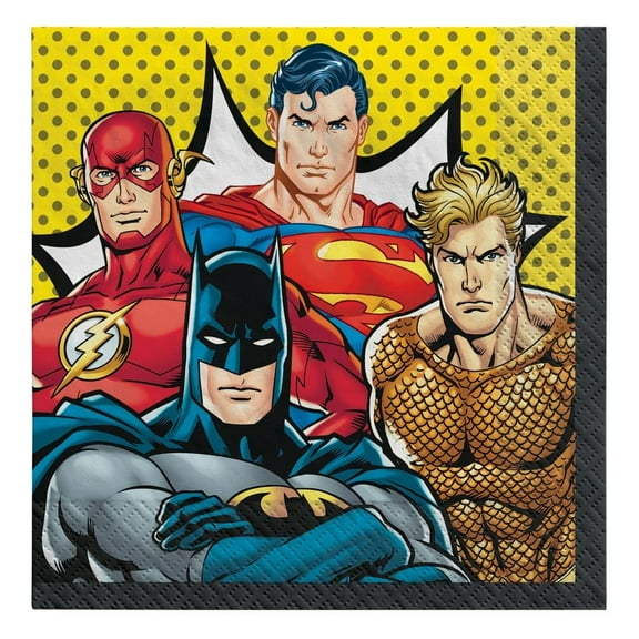 Justice League 'Heroes Unite' Lunch Napkins (16ct)