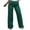 Green, variant on Women Sequins Wide Leg Pants Shiny Loose Casual Elastic High Waist Trousers for Work Office Streetwear