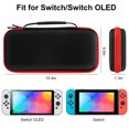 thumbnail image 2 of TSV Carrying Case Fit for Nintendo Switch/OLED, Portable Hard EVA Protective Bag, Travel Pouch with 10 Game Card Slots, 2 of 6