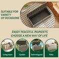 thumbnail image 5 of fazzn 260 Gallon Resin Deck Box Outdoor Indoor Waterproof Storage Box for Patio Furniture Pool Accessories Storage for Cushion Garden Tools (Brown pattern), 5 of 6