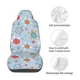 thumbnail image 4 of Wukai Sea Turtle Full Set Car Seat Covers with Soft Padding Universal Auto Front Seats Protector and Cushion Mat, 4 of 5